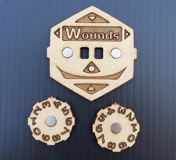 Laser-Cut MDF Life Counter